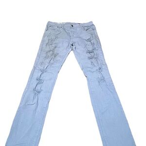 Men's Light Blue Bootcut Jeans